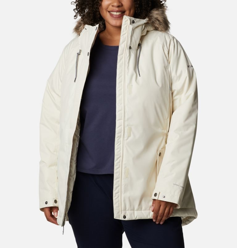 Columbia Suttle Mountain II Isolerte Jakker Dame Pisket Krem | Plus Size 73125Z